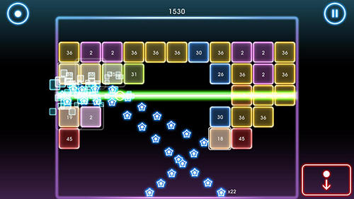 Gameplay of the Bricks breaker quest for Android phone or tablet.