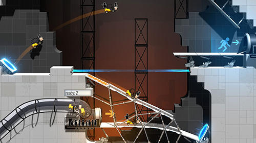 Gameplay of the Bridge constructor portal for Android phone or tablet.