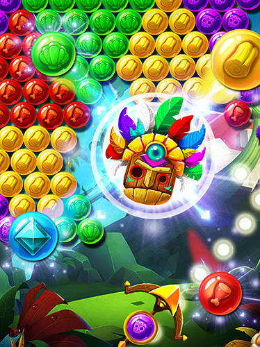 Gameplay of the Brutal tribe bubble shooter 2 for Android phone or tablet.