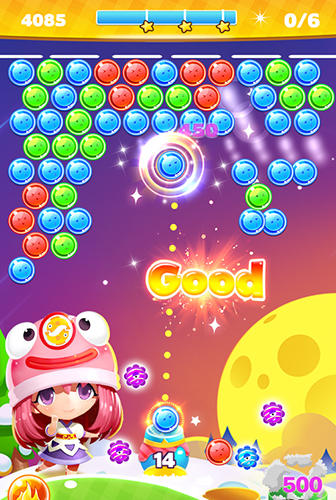 Gameplay of the Bubble shooter by Fruit casino games for Android phone or tablet.