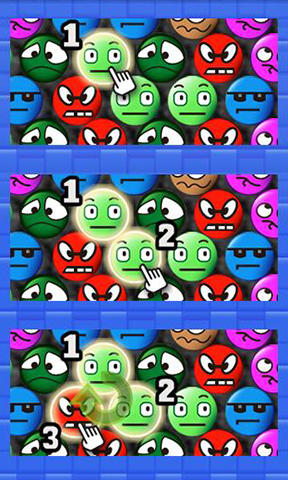 Gameplay of the Bubble smile for Android phone or tablet.