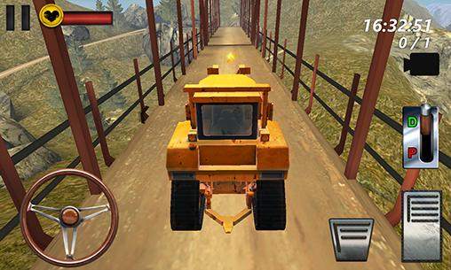 Full version of Android apk app Bulldozer driving 3d: Hill mania for tablet and phone.