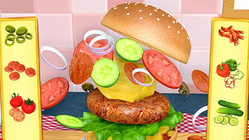 Gameplay of the Burger maker 3D for Android phone or tablet.