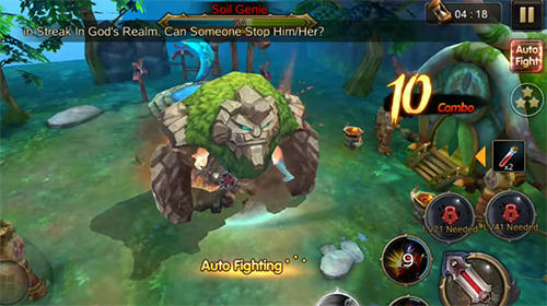 Gameplay of the Burning blood: War between races for Android phone or tablet.