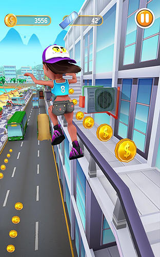 Gameplay of the Bus rush 2 for Android phone or tablet.