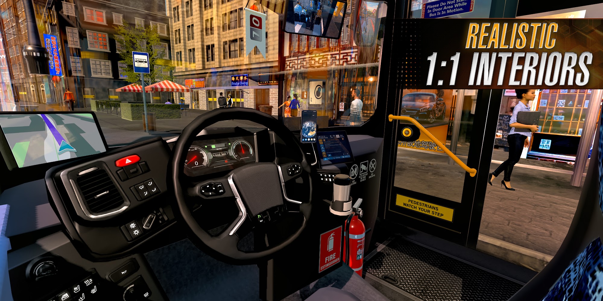 Gameplay of the Bus Simulator 2023 for Android phone or tablet.