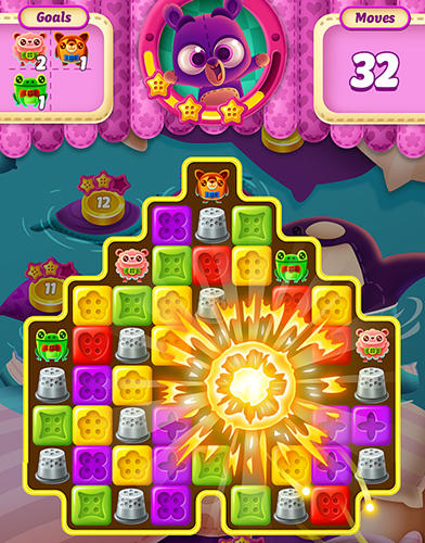 Gameplay of the Button blast for Android phone or tablet.