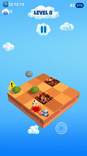Gameplay of the Bye bye sheep for Android phone or tablet.