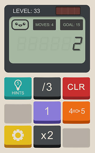 Gameplay of the Calculator: The game for Android phone or tablet.