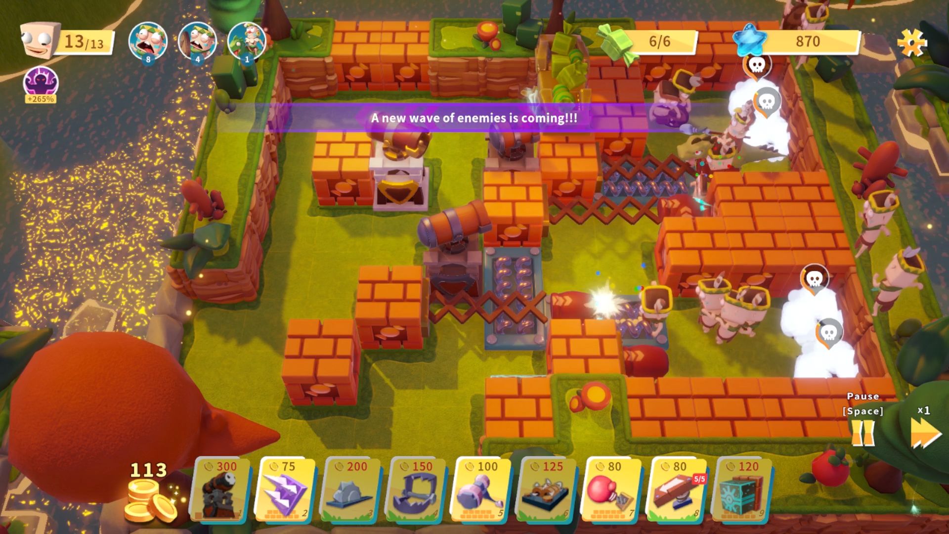 Gameplay of the Candy Disaster TD for Android phone or tablet.