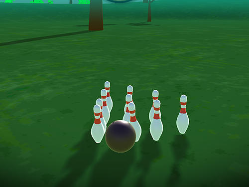 Gameplay of the Cannon bowling 3D: Aim and shoot for Android phone or tablet.