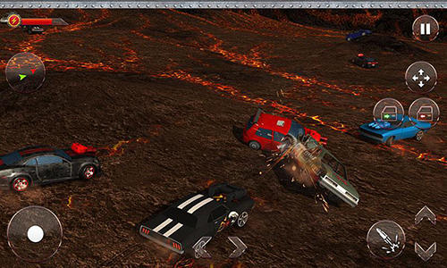 Gameplay of the Car crash league 3D for Android phone or tablet.
