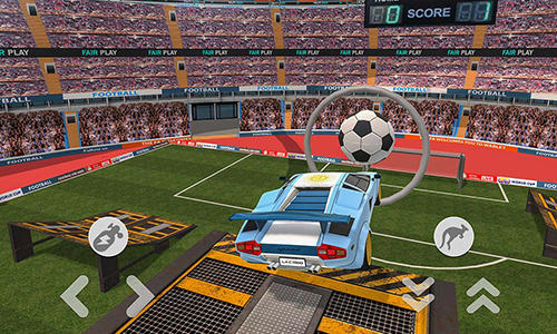 Gameplay of the Car football 2018 for Android phone or tablet.