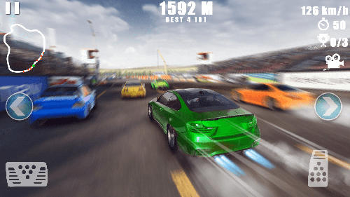 Gameplay of the Car racing: Dirt drifting for Android phone or tablet.