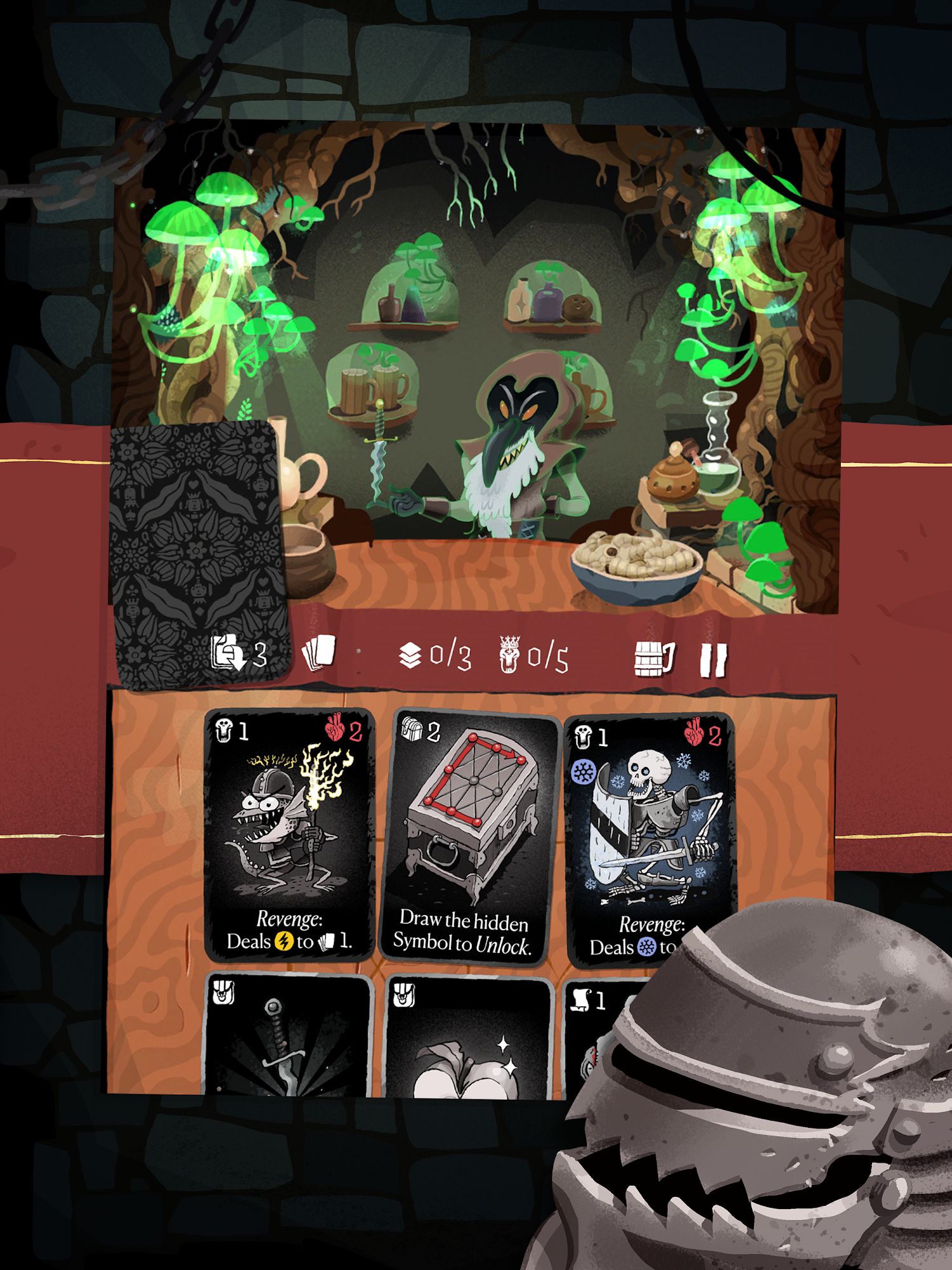 Gameplay of the Card Crawl Adventure for Android phone or tablet.
