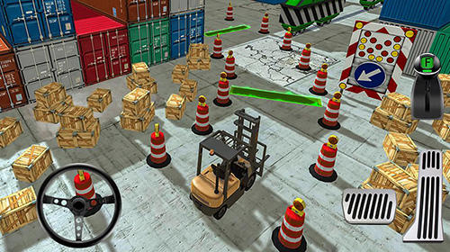 Gameplay of the Cargo crew: Port truck driver for Android phone or tablet.