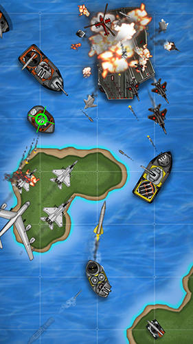 Gameplay of the Carrier commander: War at sea for Android phone or tablet.
