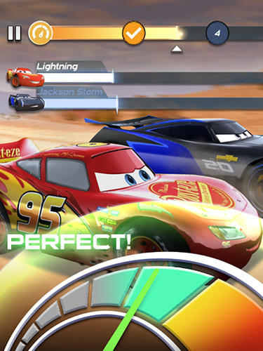 Gameplay of the Cars: Lightning league for Android phone or tablet.
