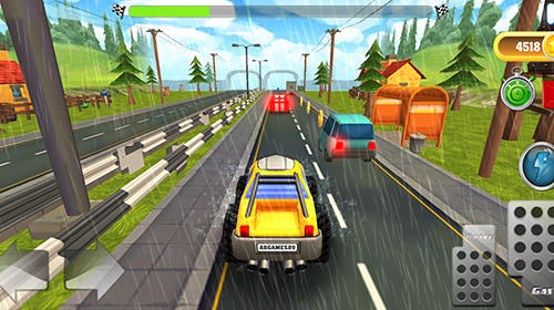 Gameplay of the Cartoon hot racer for Android phone or tablet.