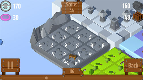 Gameplay of the Castle 2048 for Android phone or tablet.
