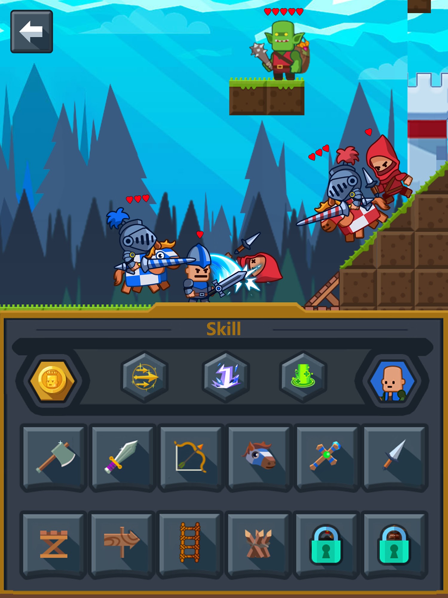 Gameplay of the Castle Guard Battle-Army War for Android phone or tablet.