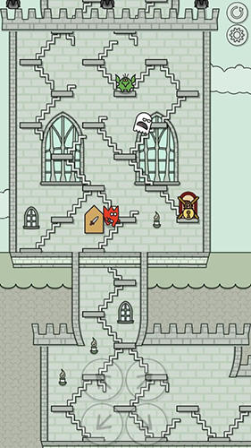 Gameplay of the Castles and stairs for Android phone or tablet.