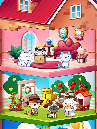Gameplay of the Cat game: The Cats Collector for Android phone or tablet.