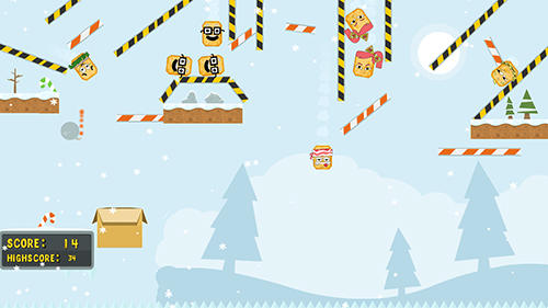 Gameplay of the Catch a cracker: Christmas for Android phone or tablet.