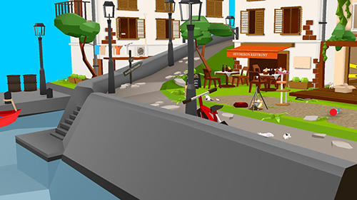 Gameplay of the Cats and sharks: 3D game for Android phone or tablet.