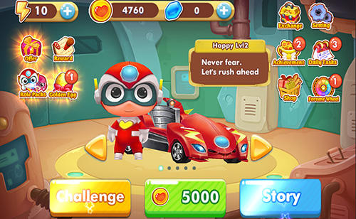 Gameplay of the Cats5: Car arena transform shooter five for Android phone or tablet.