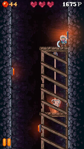 Gameplay of the Cavefall for Android phone or tablet.