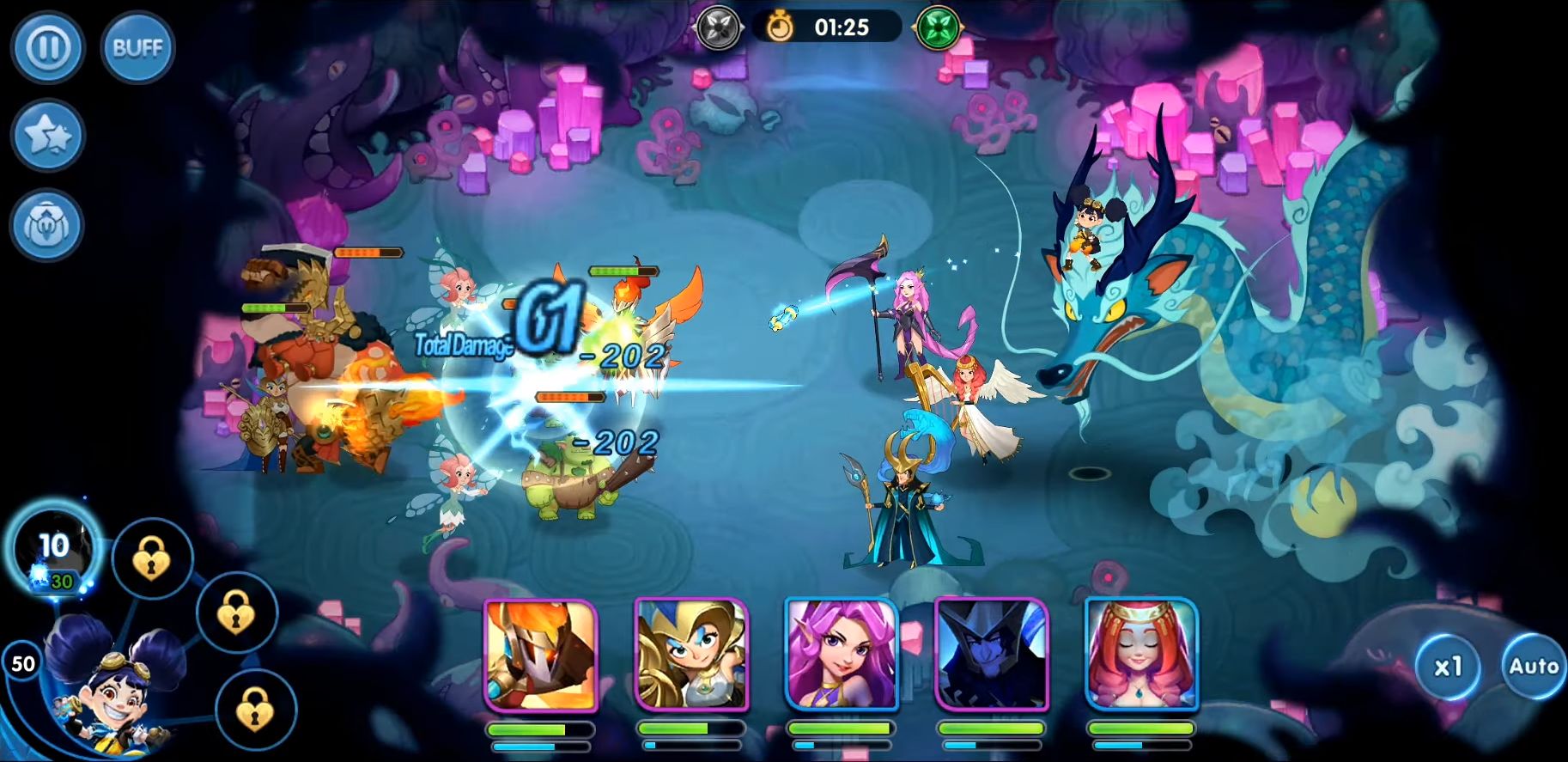 Gameplay of the Chaos Faction: DAI for Android phone or tablet.