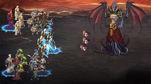 Gameplay of the Chaos lords: Tactical RPG for Android phone or tablet.