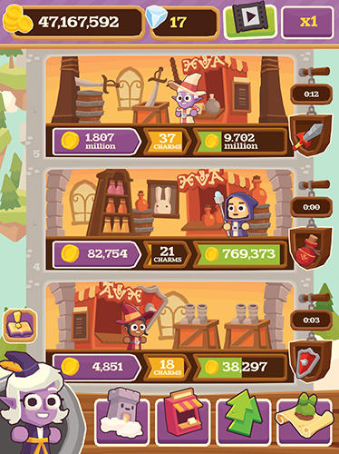 Gameplay of the Charming keep for Android phone or tablet.