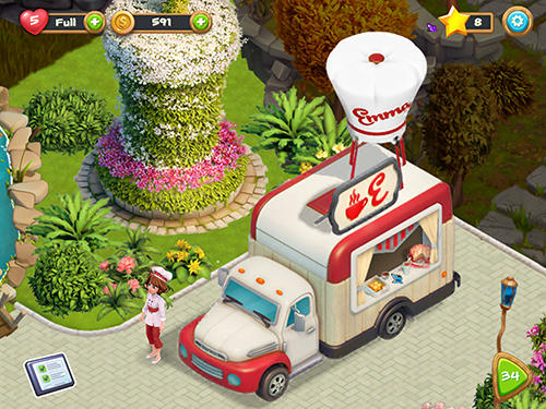 Gameplay of the Chef Emma: Tasty travels for Android phone or tablet.