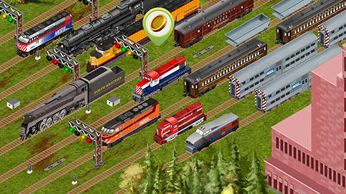 Gameplay of the Chicago train: Idle transport tycoon for Android phone or tablet.