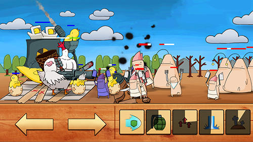 Gameplay of the Chicken vs man for Android phone or tablet.