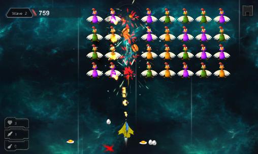 Full version of Android apk app Chicken shot: Space warrior for tablet and phone.