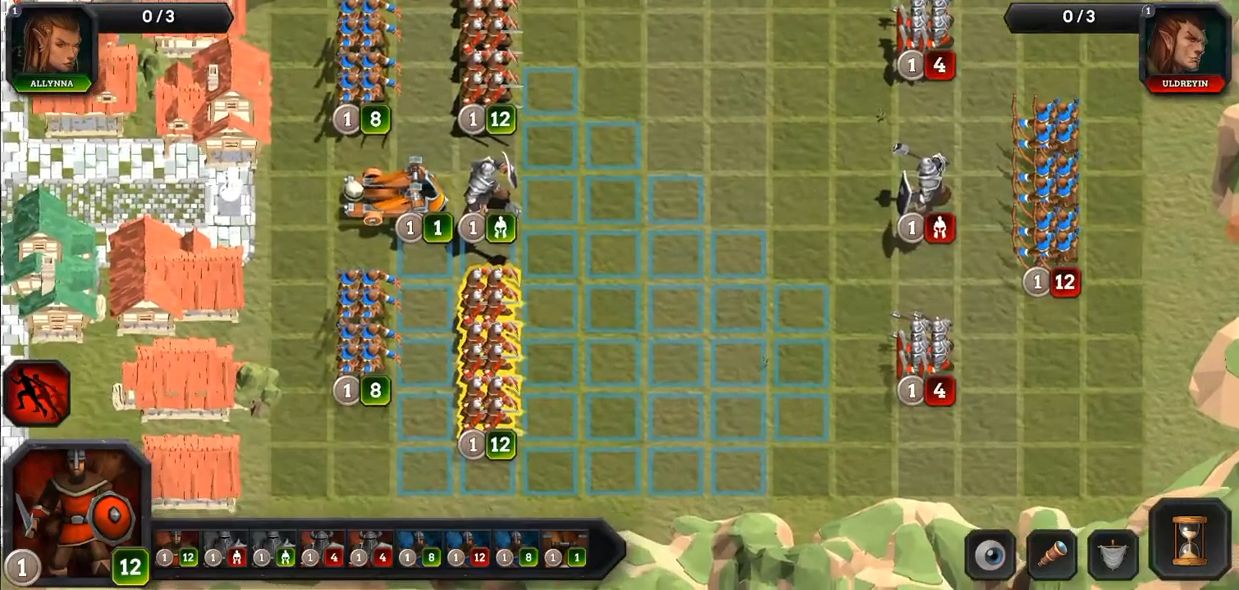 Gameplay of the Chieftains: Conquer the Chaos for Android phone or tablet.