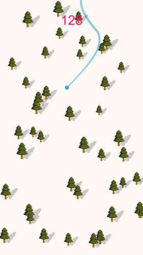 Gameplay of the Chilly snow ski for Android phone or tablet.