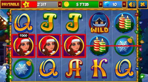 Full version of Android apk app Christmas slots machines for tablet and phone.