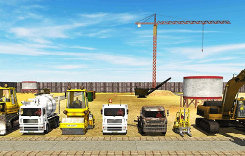 Gameplay of the City builder: Construction trucks sim for Android phone or tablet.