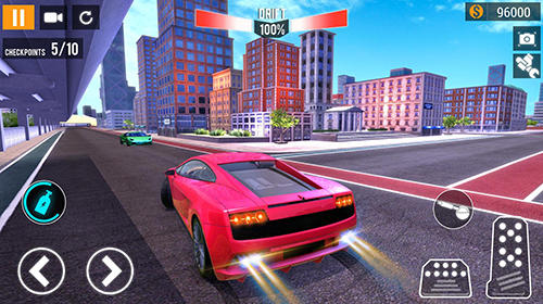 Gameplay of the City car racing simulator 2019 for Android phone or tablet.