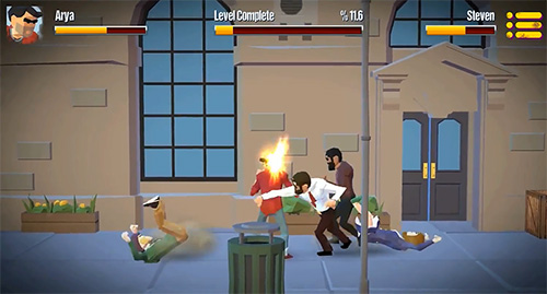 Gameplay of the City fighter vs street gang for Android phone or tablet.
