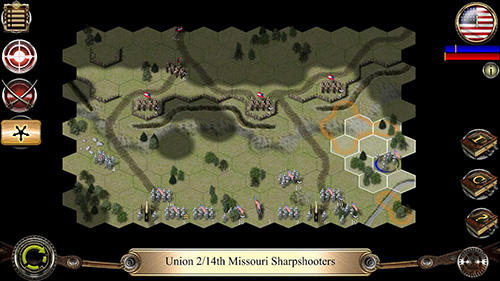 Gameplay of the Civil war: 1862 for Android phone or tablet.