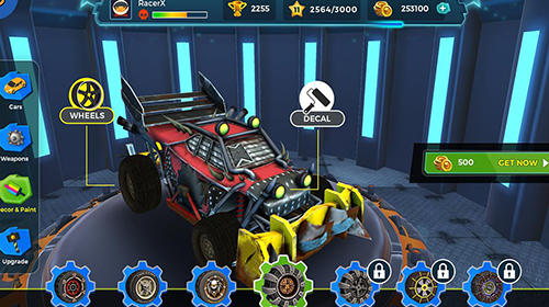 Gameplay of the Clash for speed: Xtreme combat racing for Android phone or tablet.