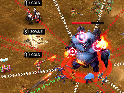 Gameplay of the Clash of Z: Biohazard for Android phone or tablet.