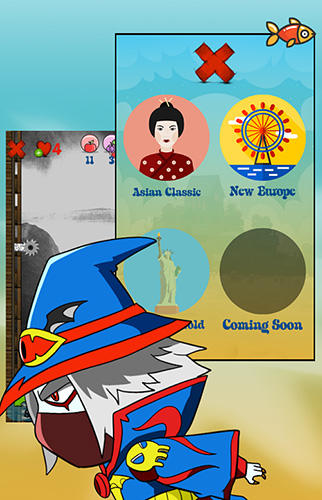 Gameplay of the Climbing ninja game for Android phone or tablet.