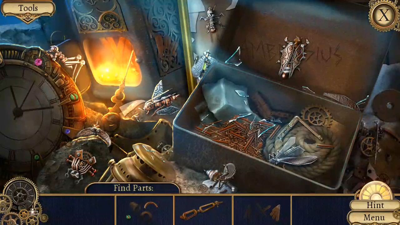 Gameplay of the Clockwork Tales: Of Glass and Ink for Android phone or tablet.