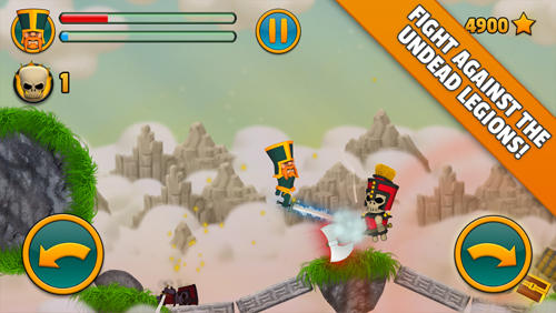 Gameplay of the Cloud knights for Android phone or tablet.